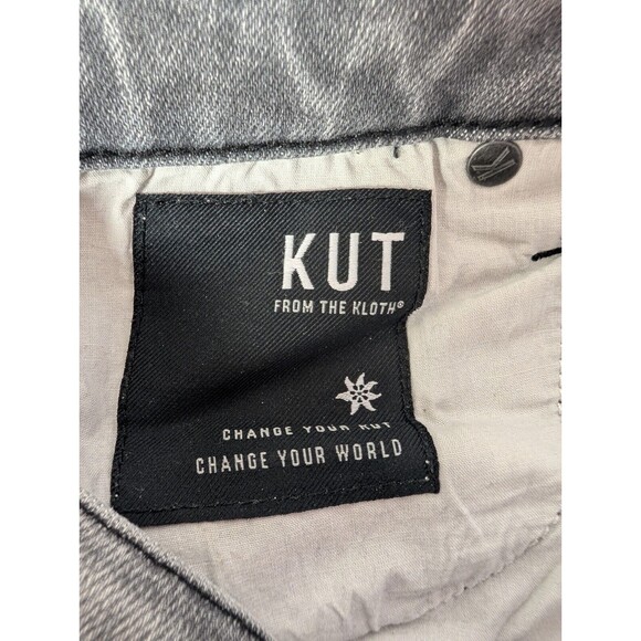 KUT From The Kloth Gray Connie High Rise Women 6 Ankle Skinny Distressed Jeans - Picture 7 of 14